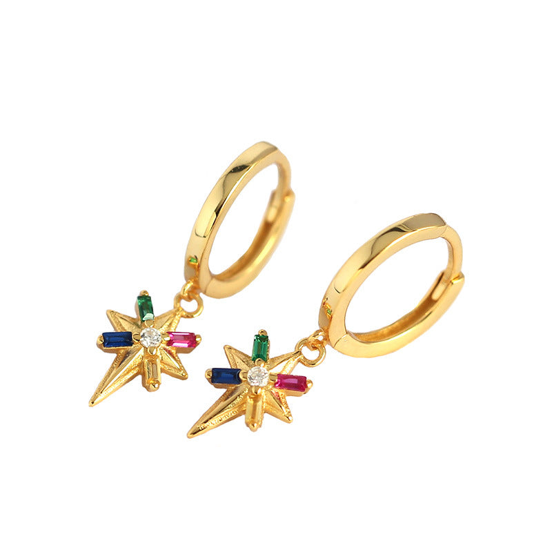 Boucles d'Oreille Étoiles Vives Stelline - Argent Sterling 925