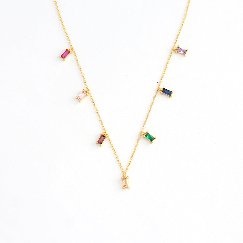 Collier Joyaux Rectangulaires Anastasia - Argent Sterling 925