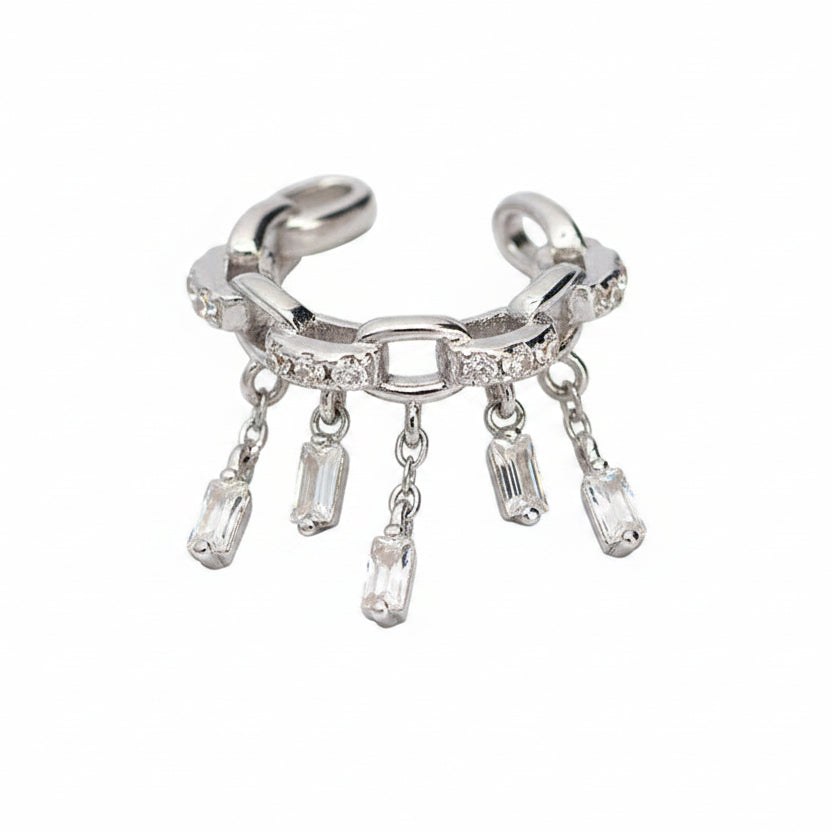 Bague Ajustable Ornée Gracieuse Nyxora - Argent Sterling 925