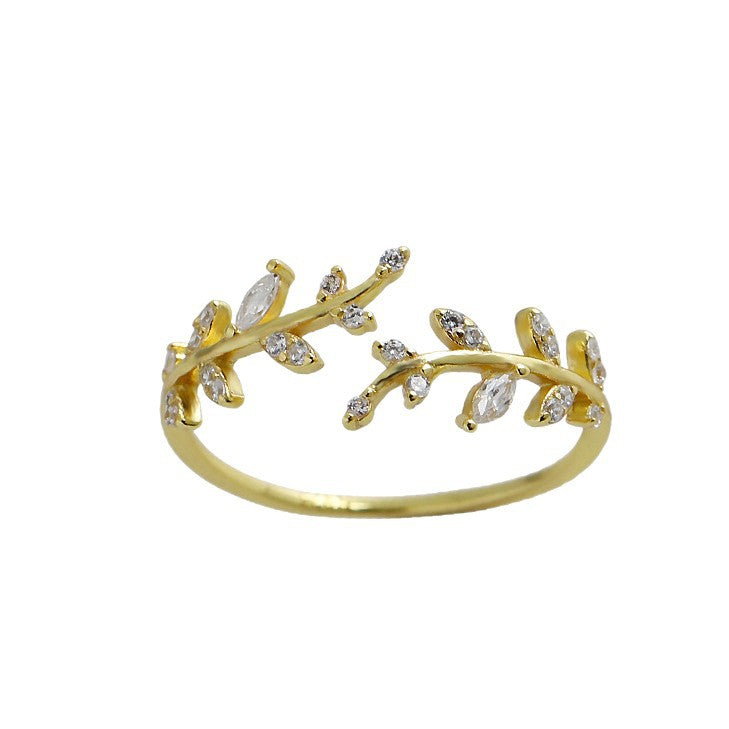 Bague Ajustable Couronne d'Olivier Olea - Argent Sterling 925