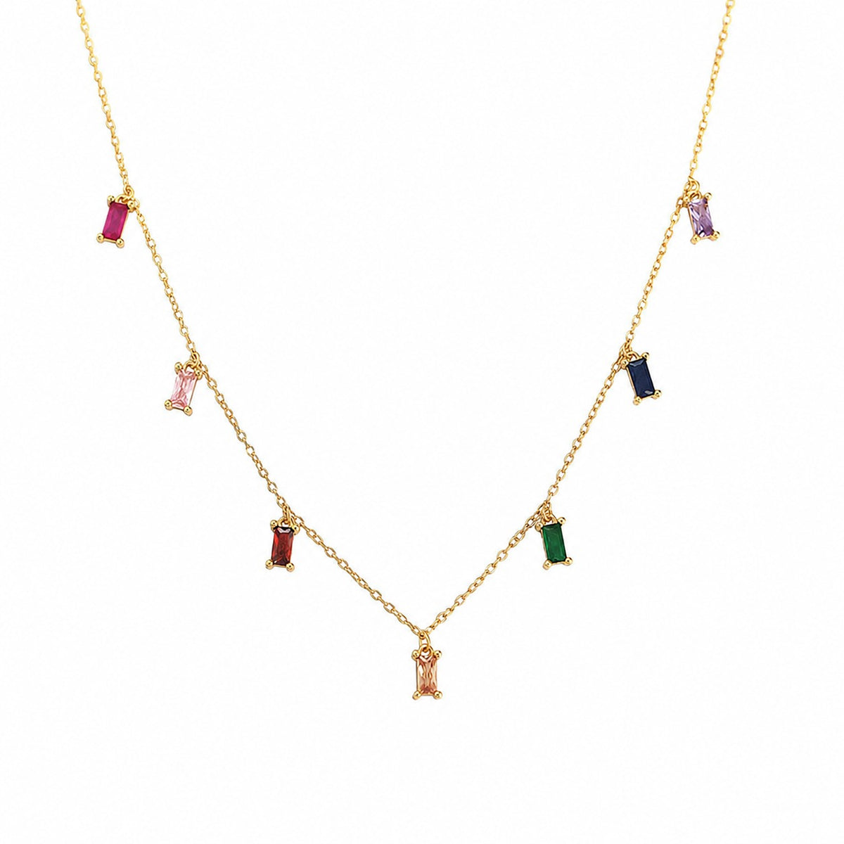 Collier Joyaux Rectangulaires Anastasia - Argent Sterling 925