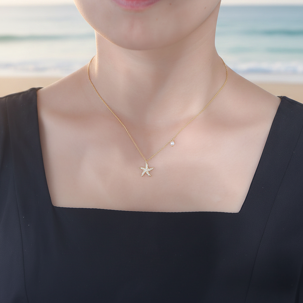 Collier Étoile de Mer Perla - Argent Sterling 925