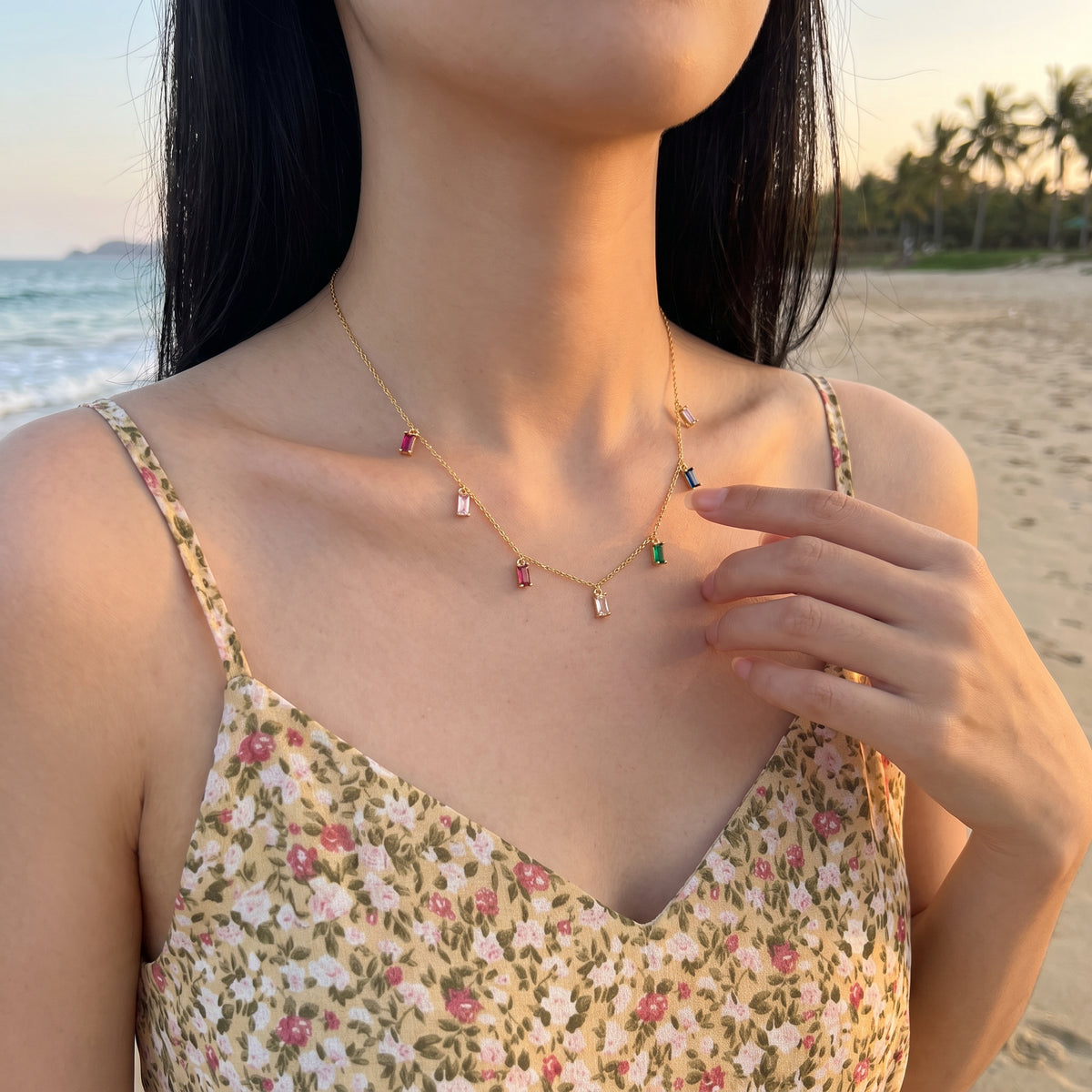 Collier Joyaux Rectangulaires Anastasia - Argent Sterling 925